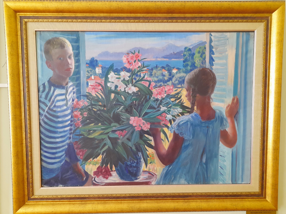 Б.М. Кустодиев "Дети художника" (1913 г.). Фото автора статьи