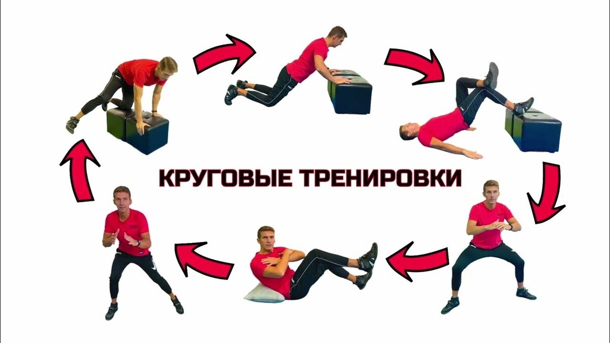 Чередуя упражнения на разные группы мышц, мы эффективно прорабатываем мышцы всего тела