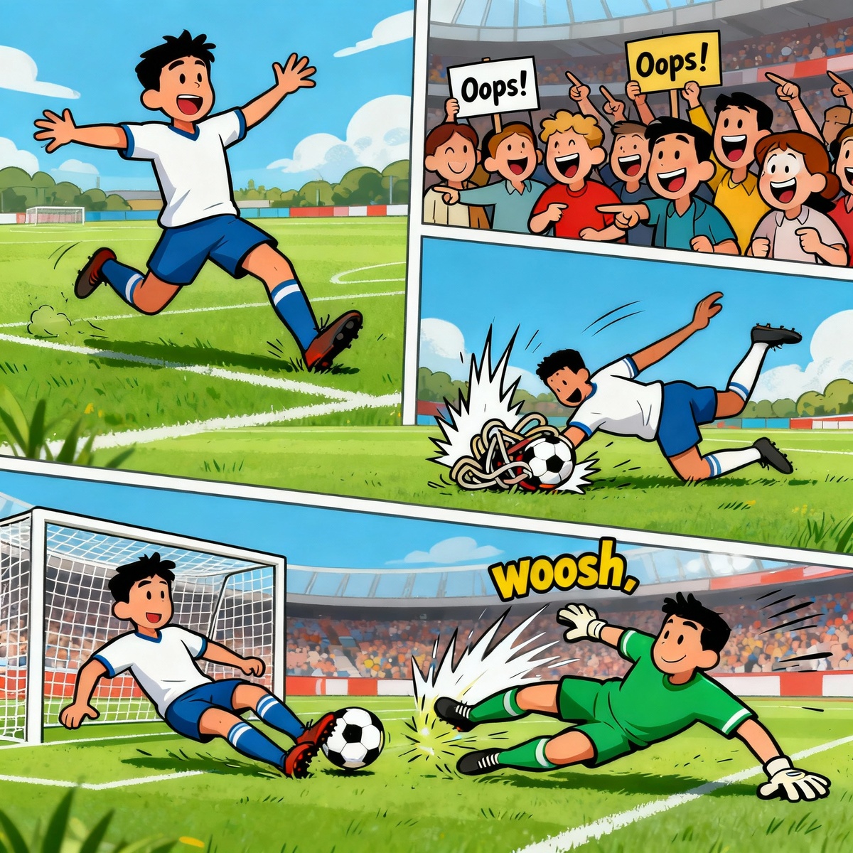 Коллаж смешных футбольных моментов