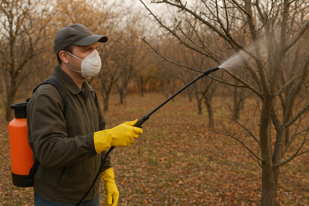 Осенняя искореняющая обработка сада