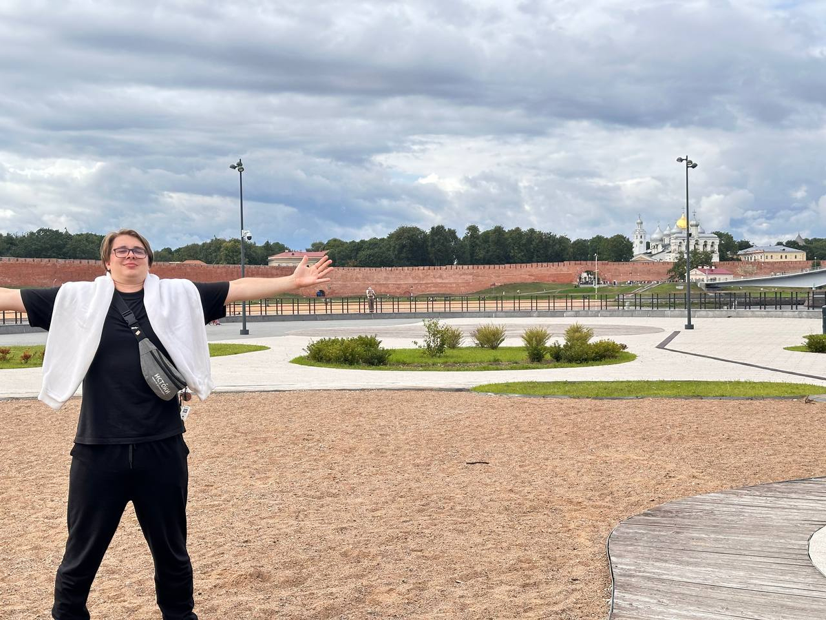 Вид на Новгородский Детинец с Торговой стороны города