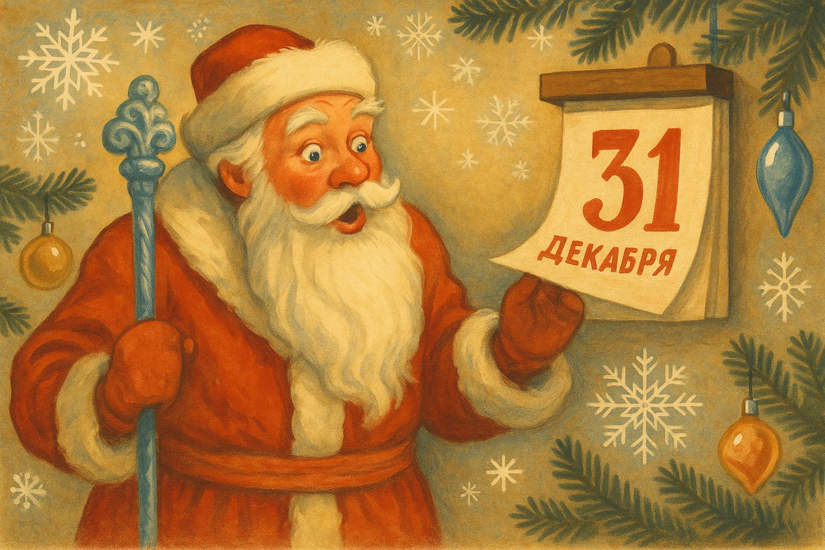 Дедушка Мороз впервые видит такие длинные Новогодние каникулы