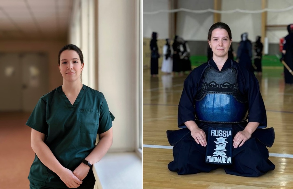Мария Пономарева работает инструктором по лечебной физкультуре в НИИ травматологии и ортопедии, а также профессионально занимается кендо 