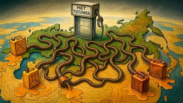 Полные баки независимости: Бензин с русских заправок утекает соседям. За всё заплатит Москва