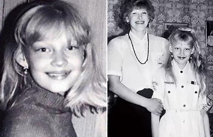 Светлана Ходченкова в детстве. На второй фотографии Светлана с Мамой.