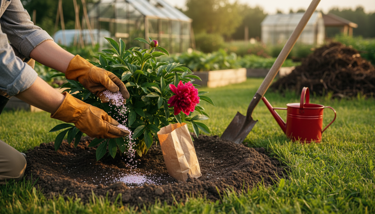 Подкормка пионов осенью: удобрения, полив и подготовка к зиме