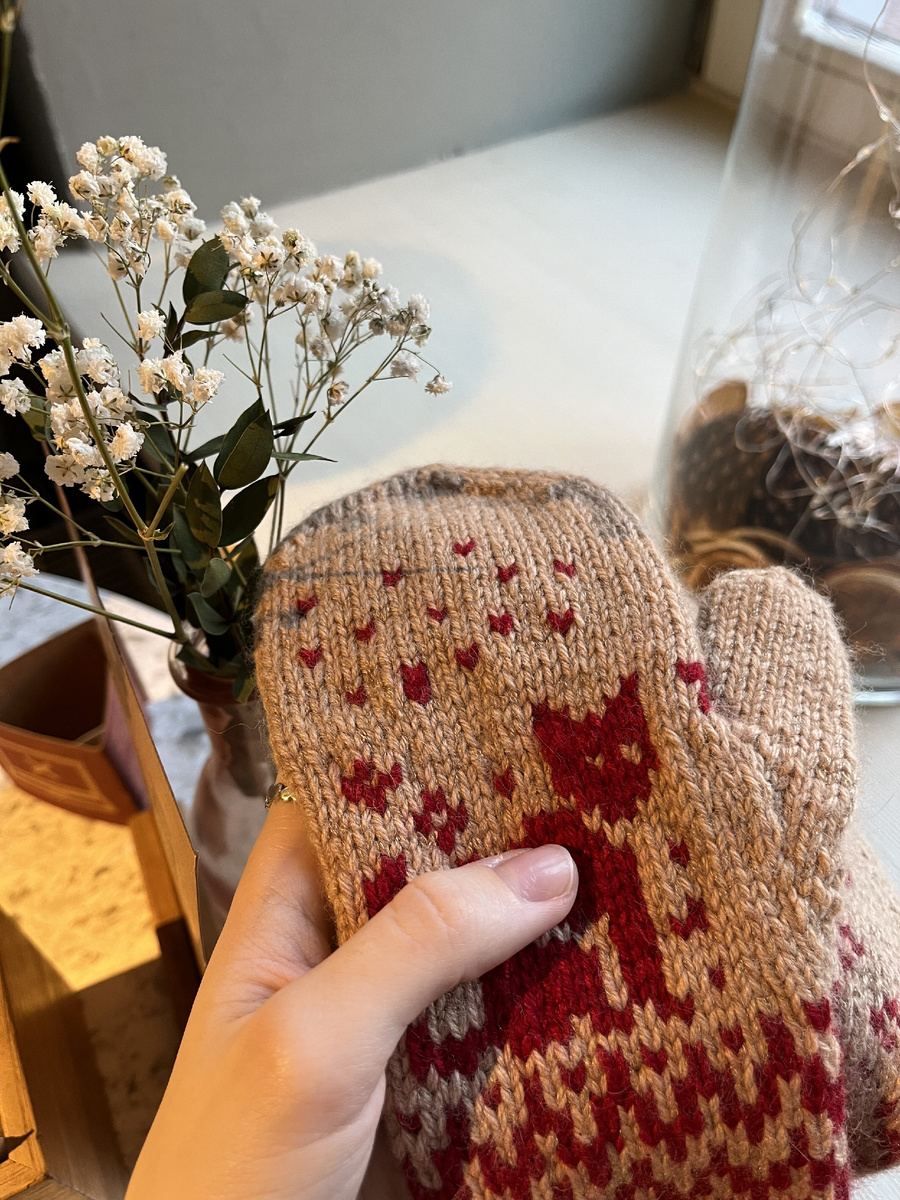 Вязальный влог: варежки жаккардом
