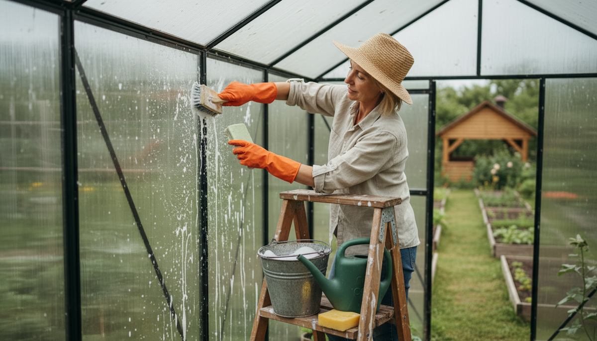 Дезинфекция теплицы осенью