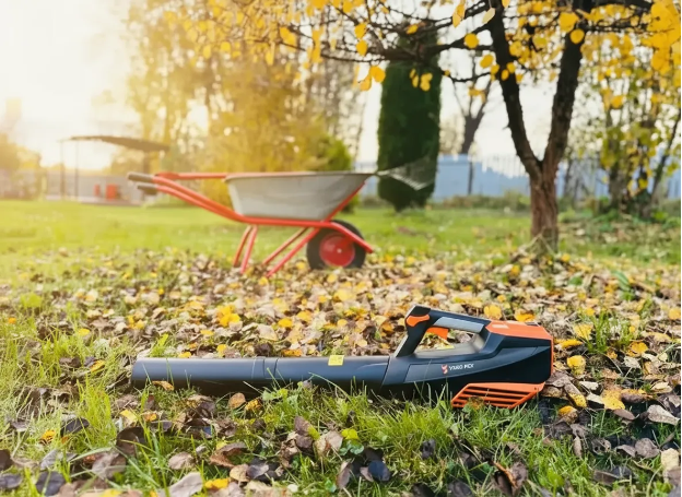 На фото: Аккумуляторная воздуходувка YARD FOX® B 200 B SET 40V