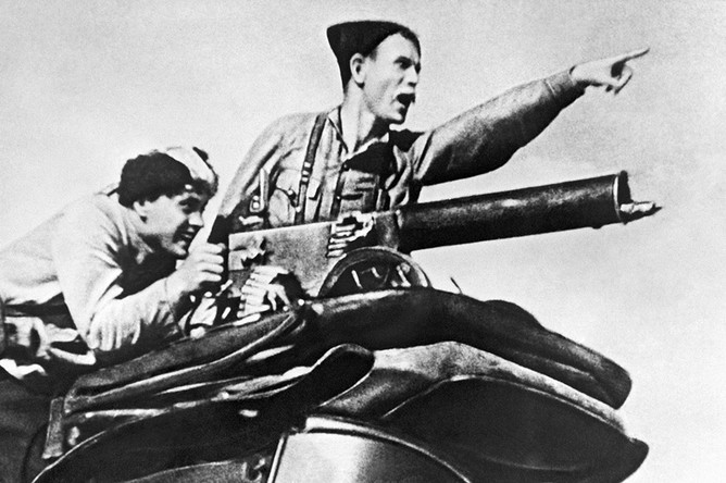 Кадр из знаменитого советского фильма «Чапаев»