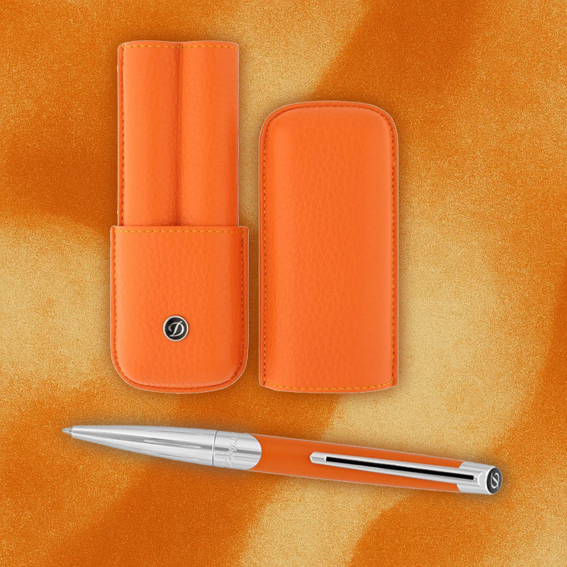  Ручка Defi Millenium и чехол для ручек Line D Capsule, все S.T. Dupont