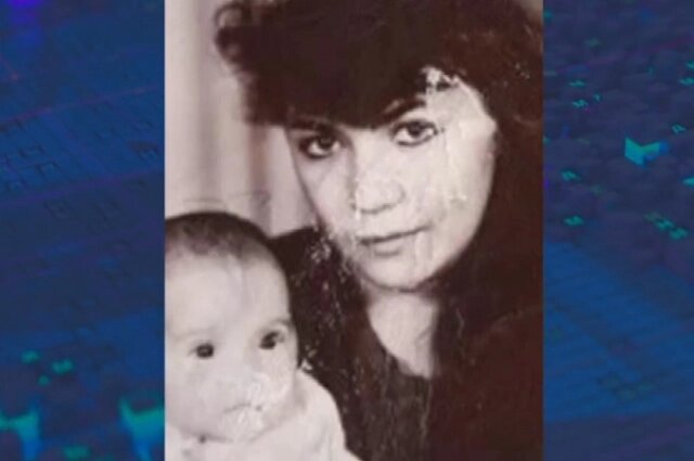    Единственная фотография мамы и дочки. Фото: Телеканал НТВ/ Жди меня, выпуск от 03.10.2025