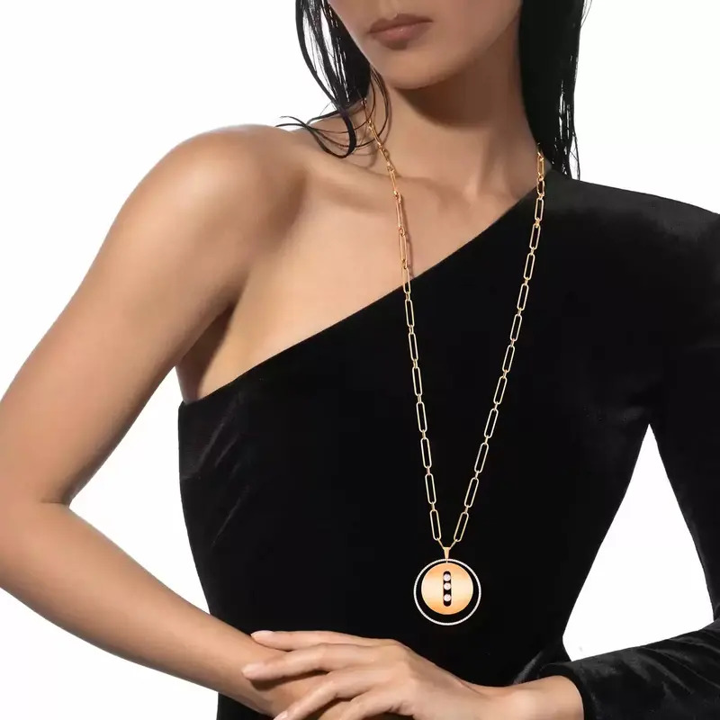 Колье Messika Lucky Move из розового золота с бриллиантами