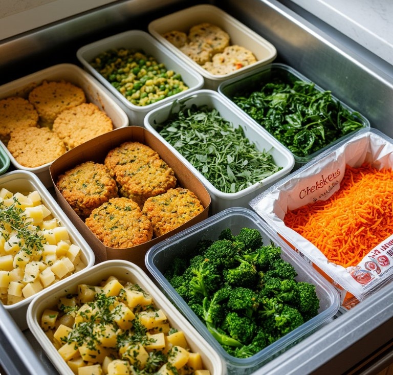 6 простых заготовок без мяса, которые выручат вас с ужином, когда сил совсем не осталось. Готовлю их заранее, а в будни за 15 минут собираю полноценный ужин для всей семьи.