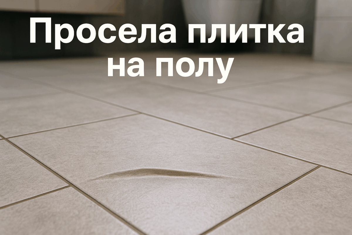    Просела плитка на полу — причины и устранение Михаил Юрьевич
