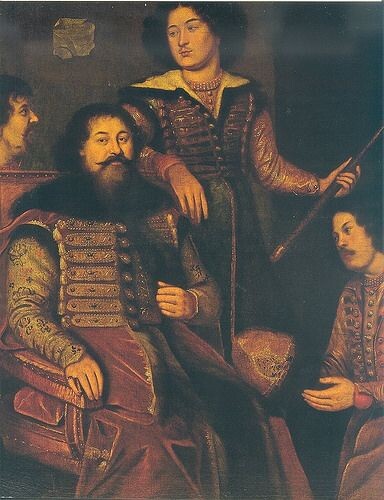 Это не Титовы, а портрет русского посольства в Англии, сделанный английским художником. За неимением лучшего, как говорится.