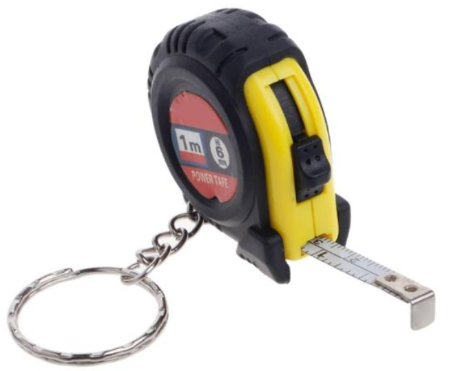 Карманный измерительный инструмент рулетка-брелок