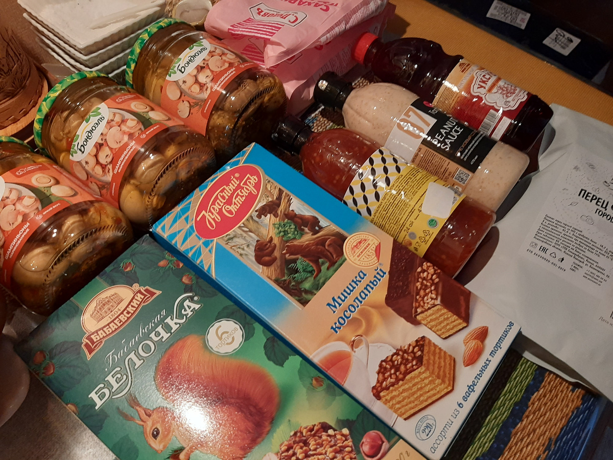 Здесь только часть, продукты