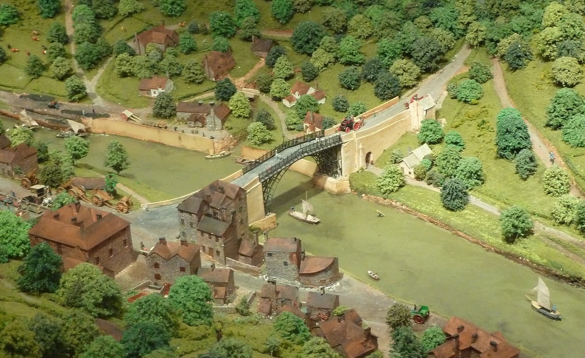 Железный мост, диорама, музей ущелья (The Ironbridge, diorama, Museum of the Gorge). Фото из открытого источника