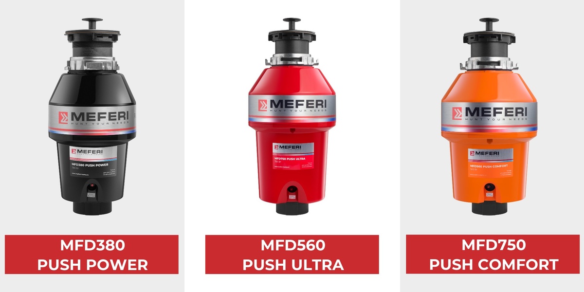                                          Новинки измельчителей пищевых отходов MEFERI