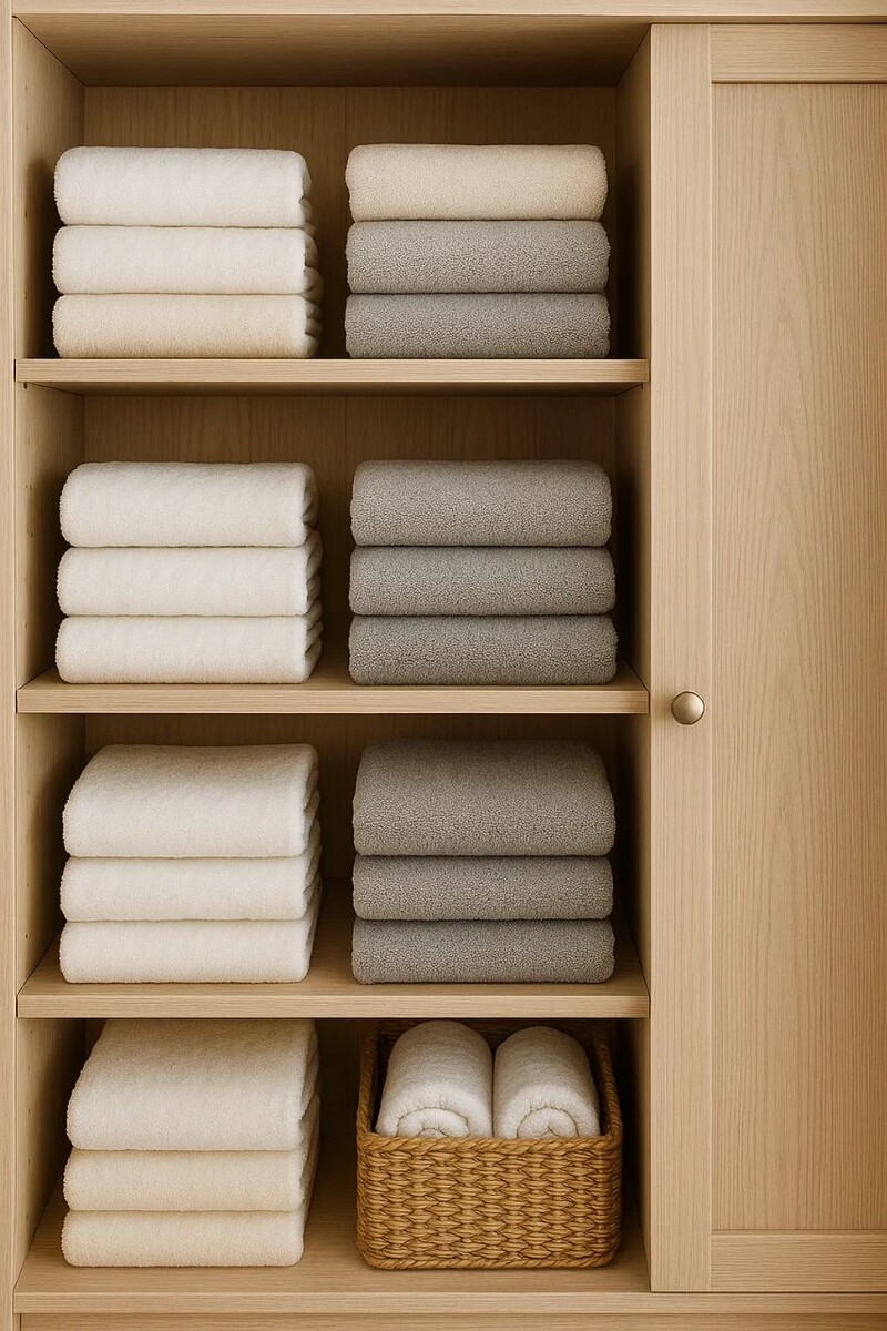 Хранение вне ванной — маленький секрет свежести 🧺