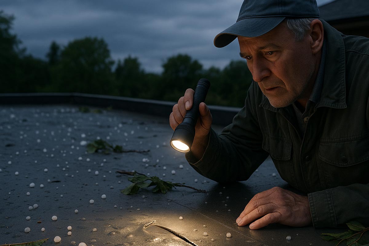 Повреждения ПВХ мембраны