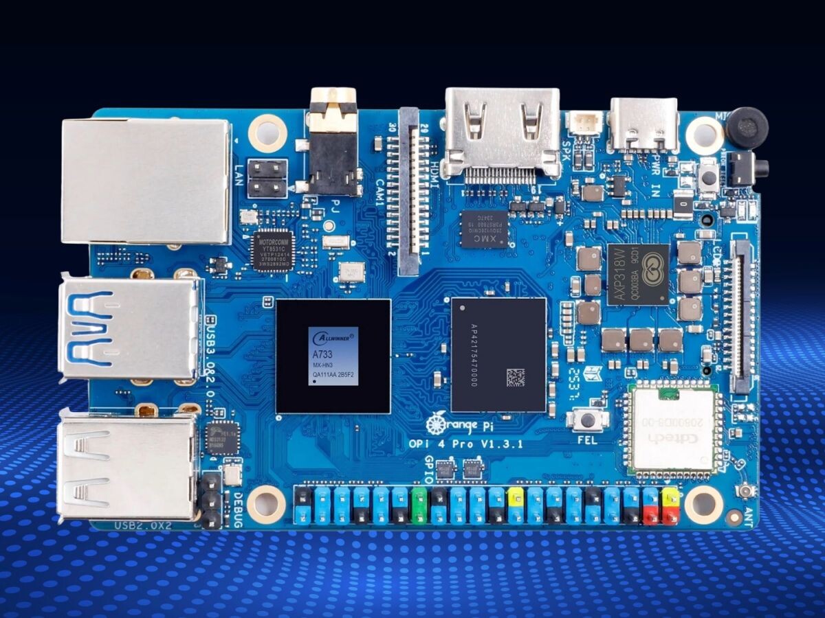    Представлен Orange Pi 4 Pro — одноплатный компьютер с 16 ГБ ОЗУ и HDMI 2.0