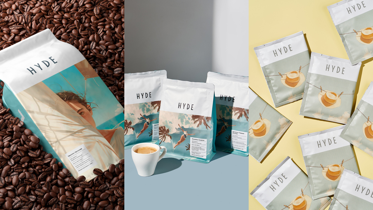 Фирменный стиль HYDE от студии дизайна и брендинга MOUNT