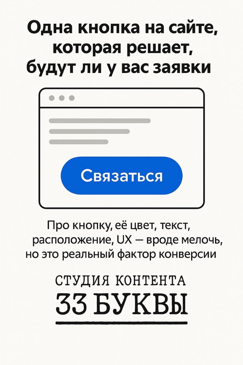 86% пользователей уходят с сайта, если не видят, куда нажать. Возможно, ваш клиент уже сделал то же самое.