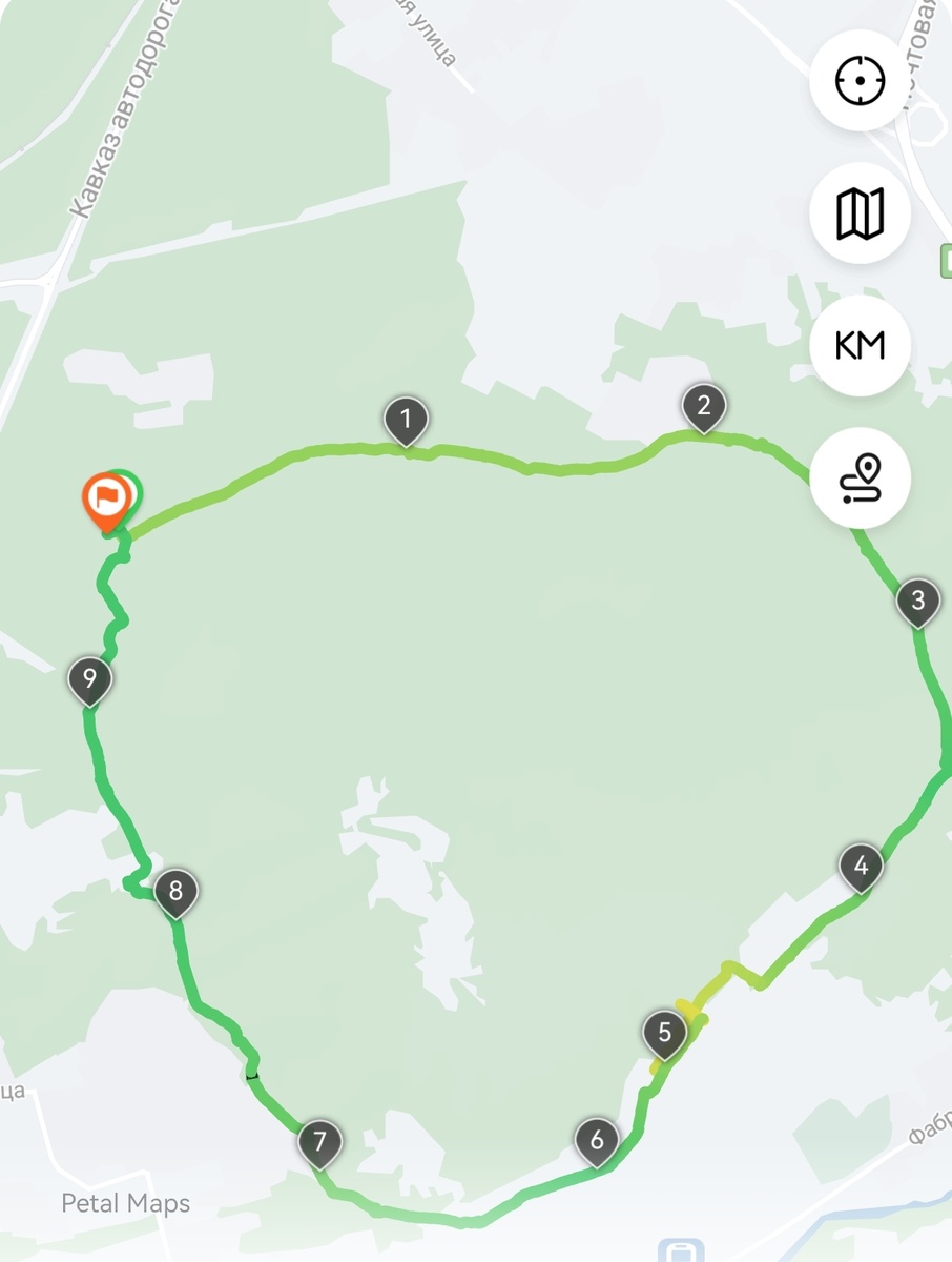 Маршрут вокруг Машука