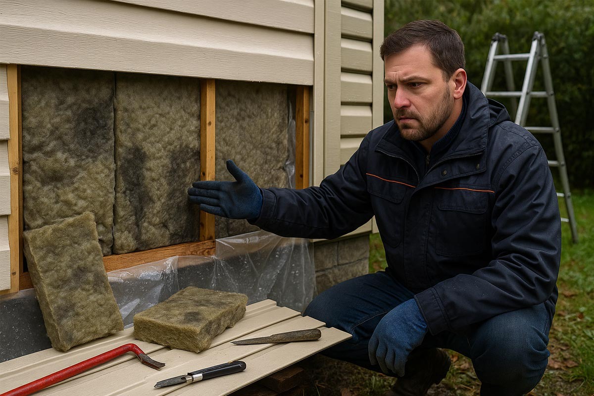 Почему гидрофобизированная каменная вата всем равно намокает?