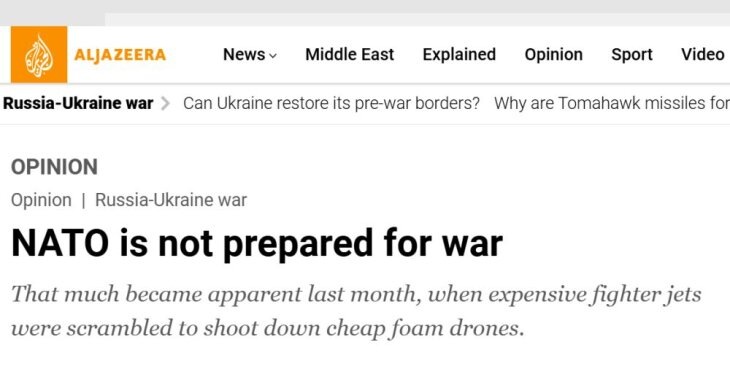     Скриншот статьи с сайта aljazeera.com.