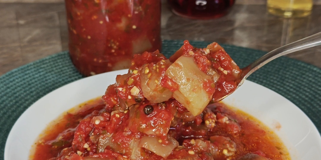 Салат из баклажанов и томатов на зиму