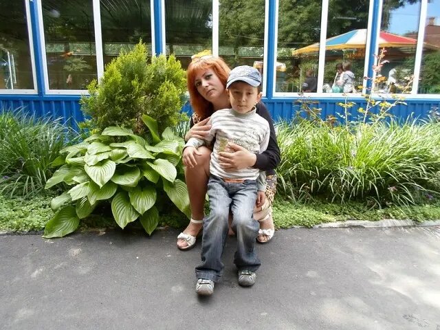 Ирина с сыном