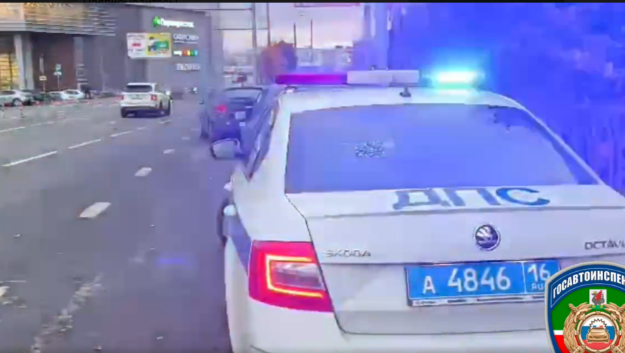    Скриншот из видео Госавтоинспекции