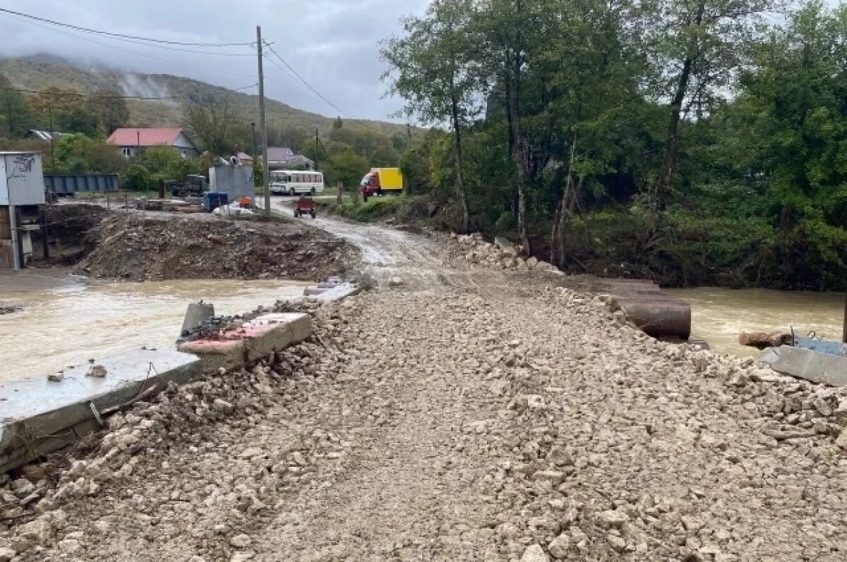    Губернатор прокомментировал ситуацию с подтоплениями в Туапсинском округе