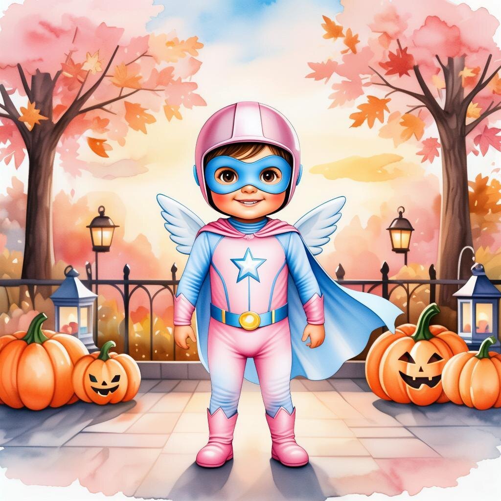 Костюм супергероя на Хэллоуин для ребенка - вперед на борьбу со злом!