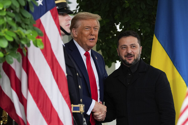 Дональд Трамп и Владимир Зеленский / Julia Demaree Nikhinson/AP  