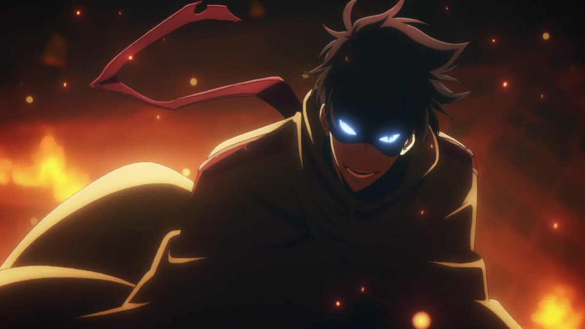 Кадр из аниме «Поднятие уровня в одиночку»   📷