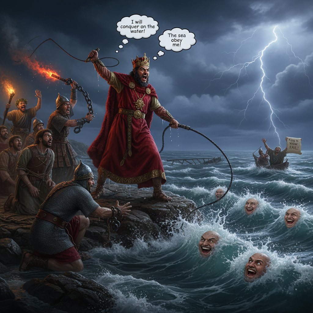 Ксеркс объявил войну морю