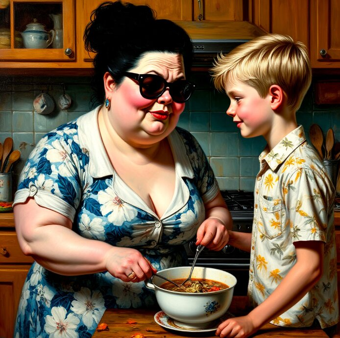 О сын мой! Я пришла кормить тебя и себя