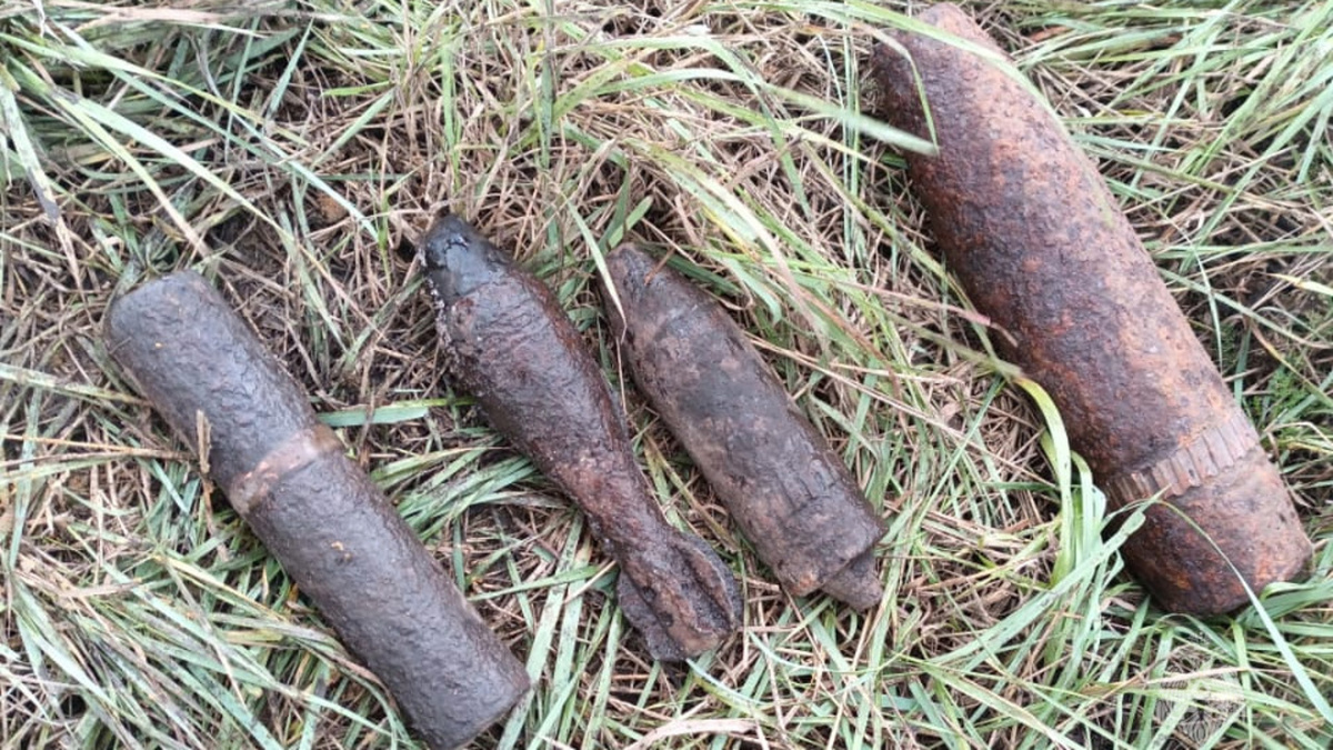    Четыре снаряда и мину времен ВОВ обнаружили в Курской области