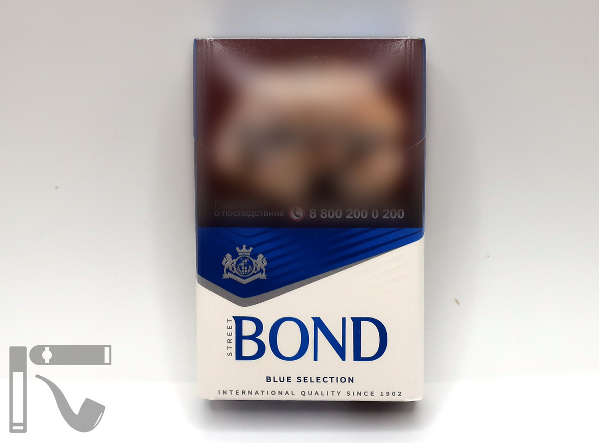 Дубль на сигареты Bond Street Blue. Фото: © канал "Уголок Курильщика"