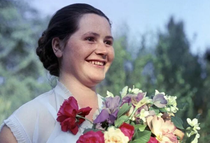 Валентина Гагарина в молодости.