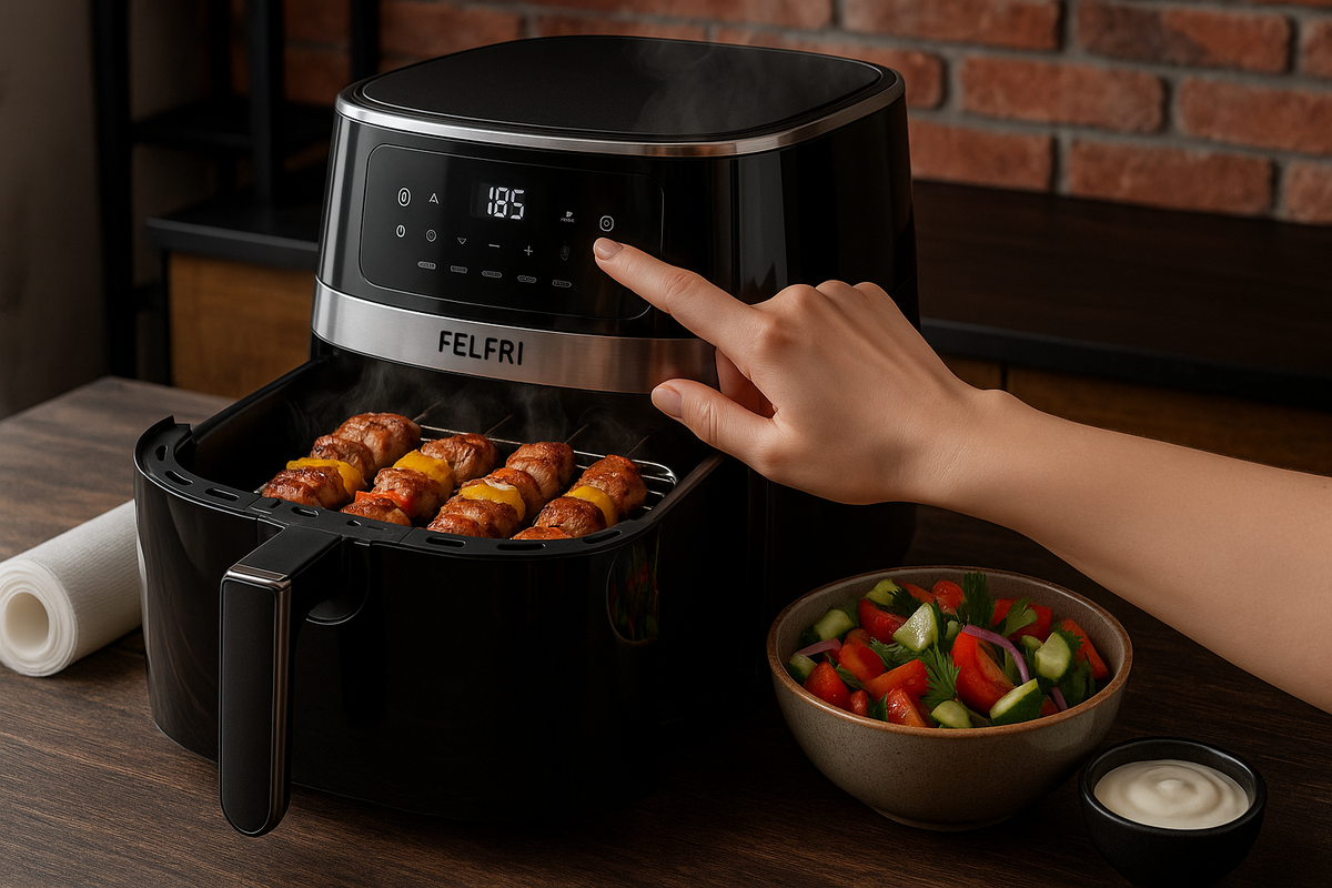 Куриный шашлык в аэрогриле