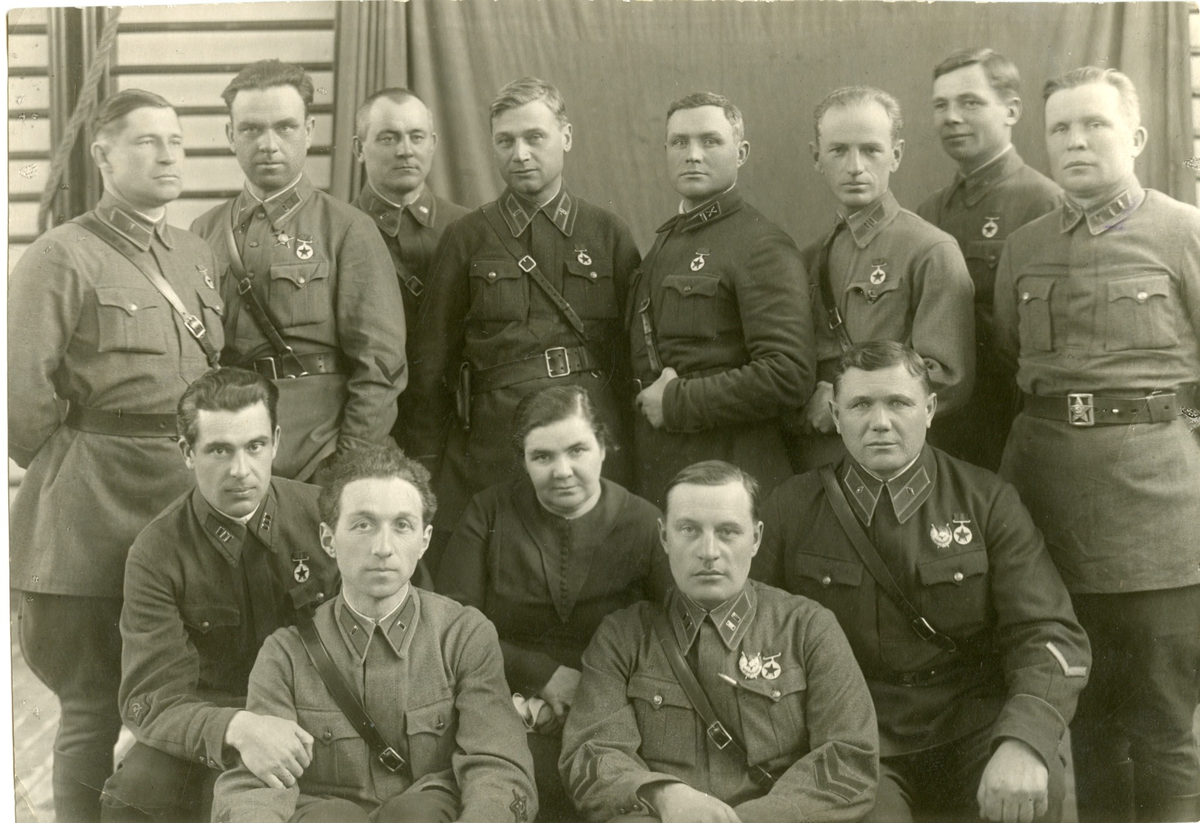 Управление 14 кд во главе с комбригом А.И. Еременко, февраль 1938 года.