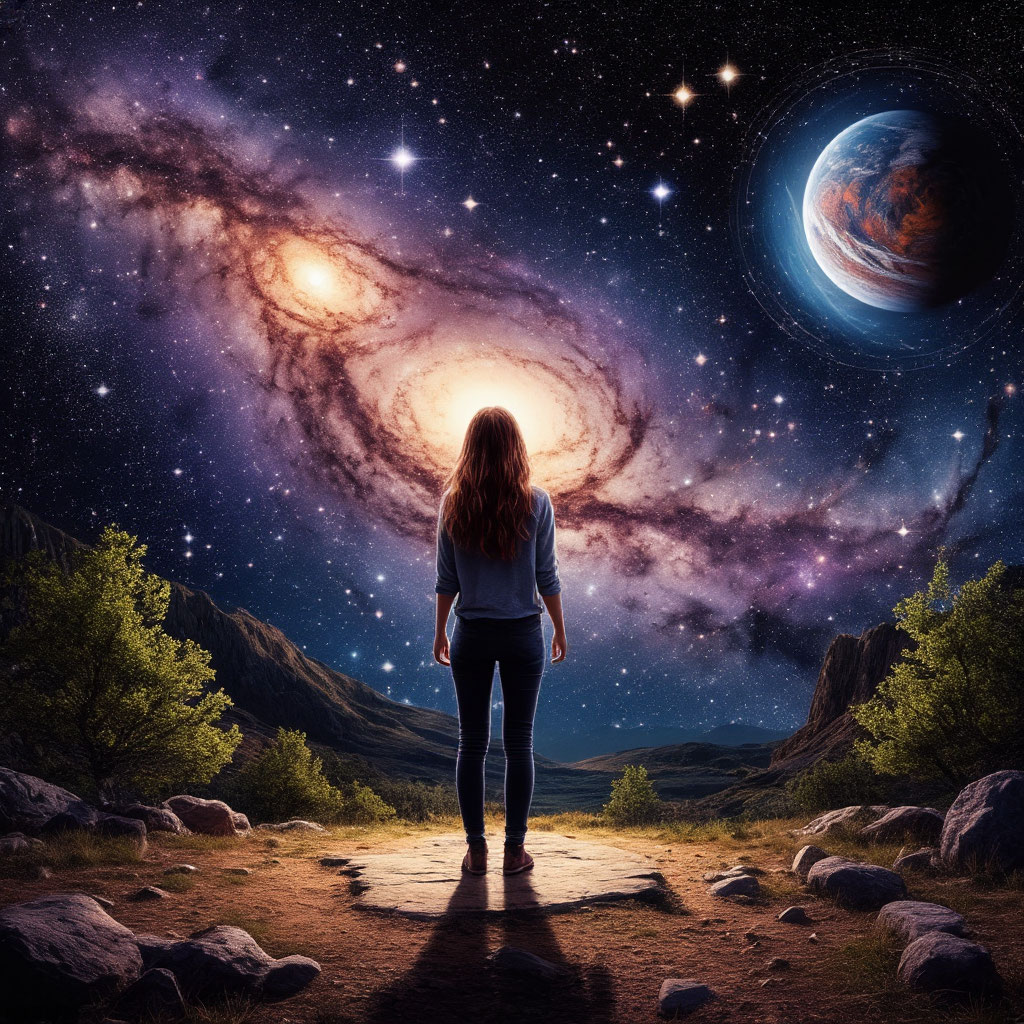 Сгенерировано ИИ- магия во Вселенной и наяву.