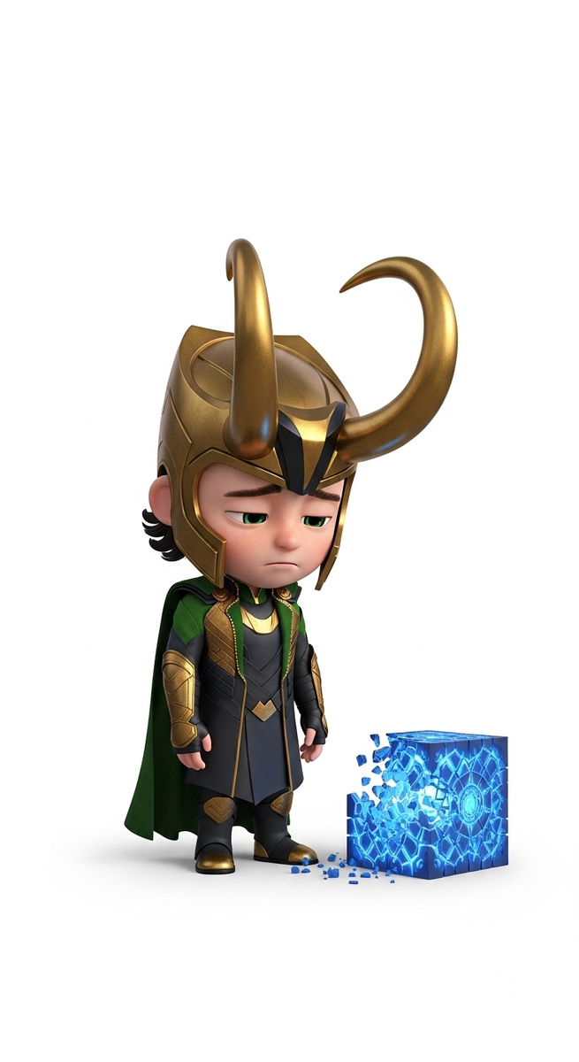 Локи как-то разбил магический куб Тессеракт