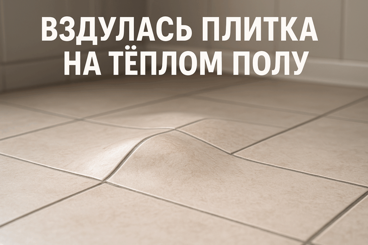   Вздулась плитка на теплом полу — причины и ремонт Михаил Юрьевич