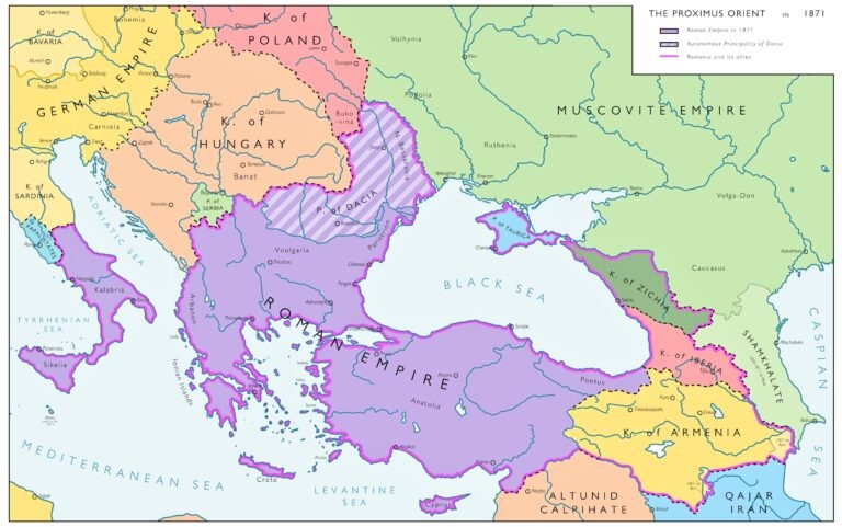 Карта Юго-Восточной Европы в этом мире